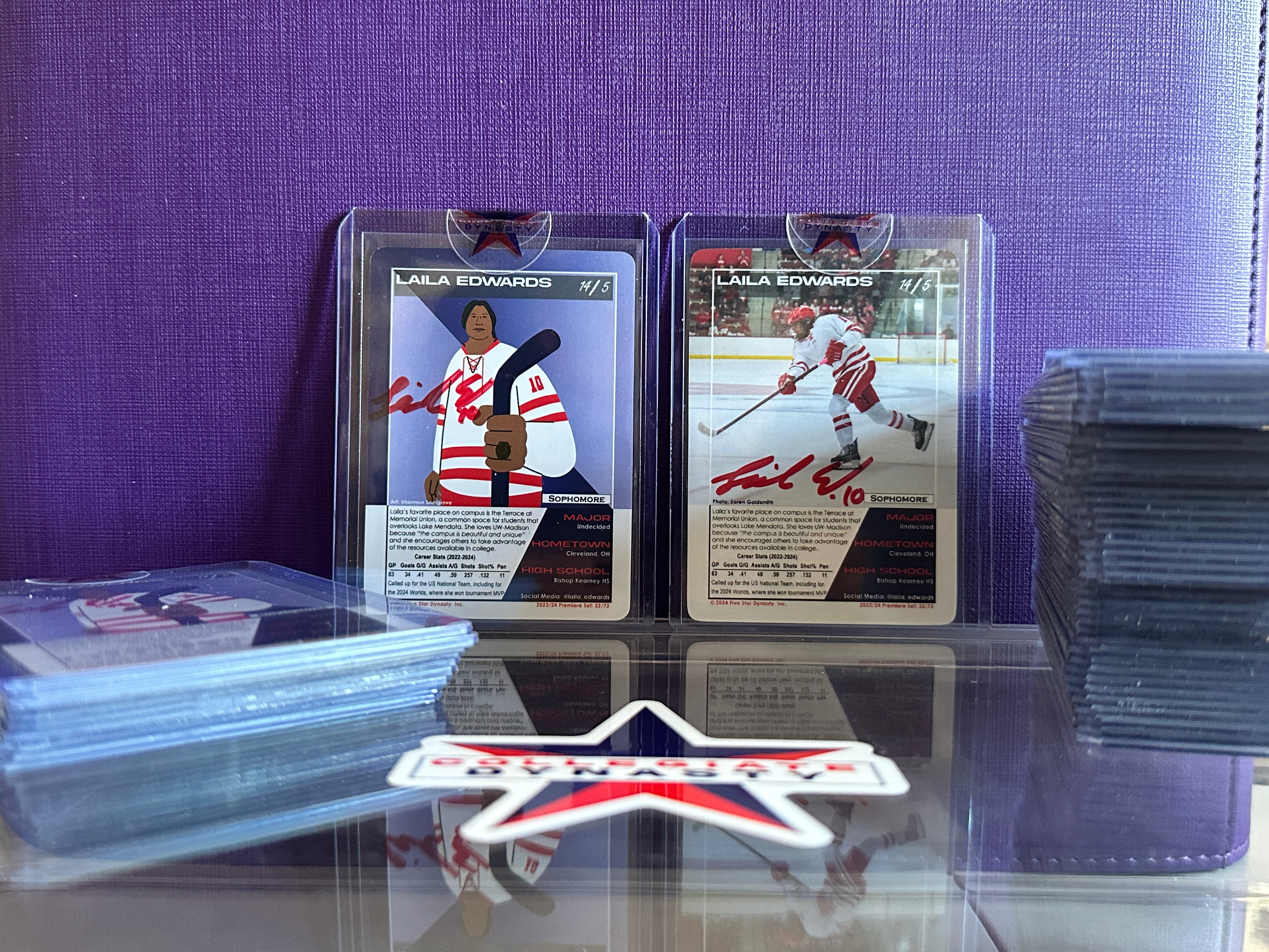 Limited Edition Laila Edwards Autograph Card (2023-24 Premiere Set)